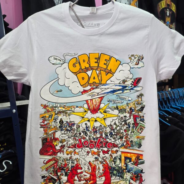 Polera Green Day Dookie White
