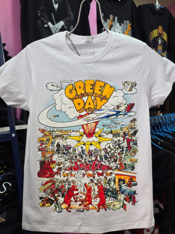 Polera Green Day Dookie White